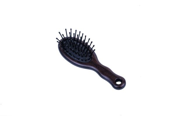 Joy Fashion Travel Oval Cushion Hairbrush with Nylon Bristles - Image 2