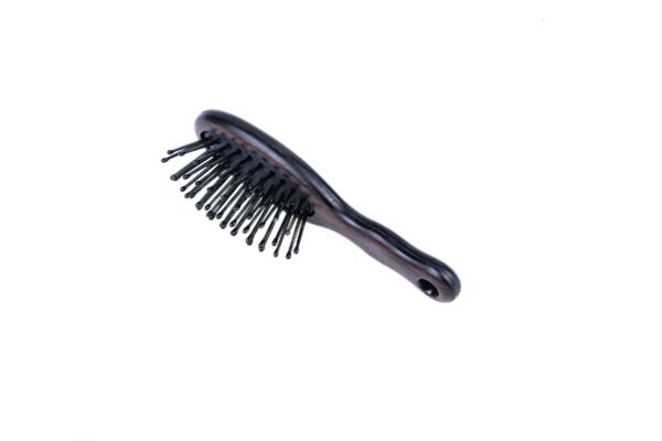 Joy Fashion Travel Oval Cushion Hairbrush with Nylon Bristles - Image 3