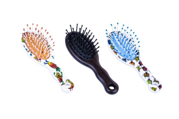 Joy Fashion Mini Oval Hair Brush with Nylon Bristles