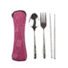 Groovy Utensil Set with Pouch - Image 4