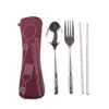 Groovy Utensil Set with Pouch - Image 3