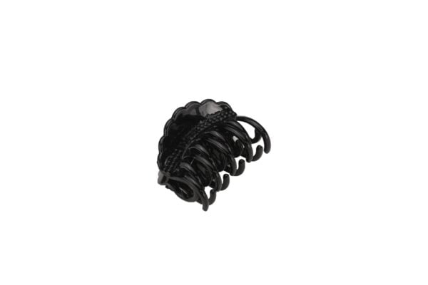 Joy Fashion Scallop Design Hair Claw with Black Beads