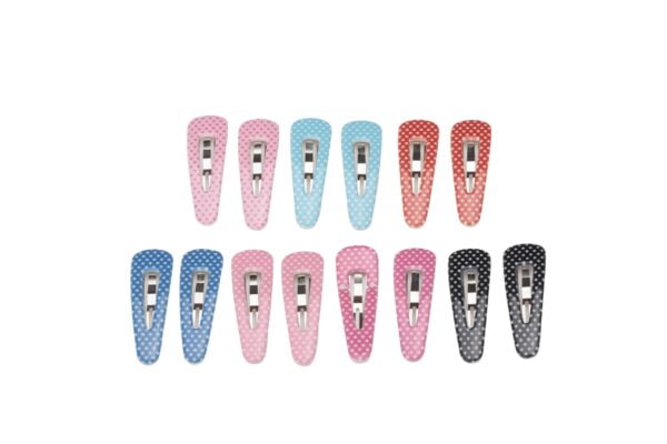 Joy Fashion Children's Dotted Teardrop Shaped Hair Clips