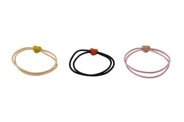 Joy Fashion Hair Tie with Heart Charm