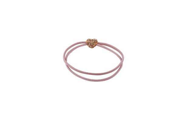 Joy Fashion Hair Tie with Heart Charm - Image 3