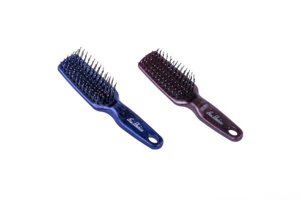 Joy Fashion Handy Hairbrush with Colored Ball Tips Nylon Bristles