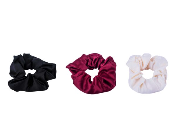 Groovy Satin Fabric Scrunchie