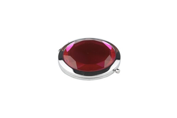 Joy Fashion Round Purse Mirror with Colored Glass - Image 5