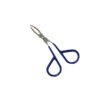 Groovy Chrome Plated Rubberized Handle Scissor Shape Tweezer - Image 2