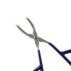 Groovy Chrome Plated Rubberized Handle Scissor Shape Tweezer - Image 4