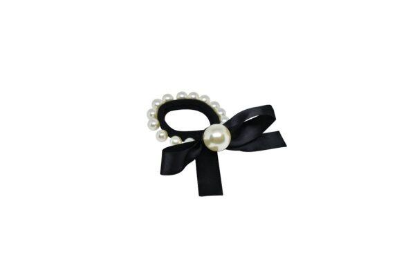 Joy Fashion Ribbon Pearl Ponytail Hair Band