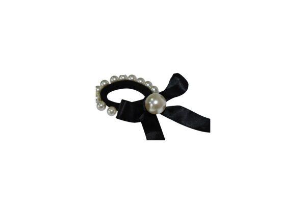 Joy Fashion Ribbon Pearl Ponytail Hair Band - Image 2