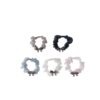 Joy Fashion Shimmer Ribbon Stone Charm Hair Tie