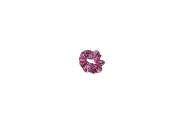 Joy Fashion Soft Velvet Scrunchies With Glittered Silver Line - Image 2