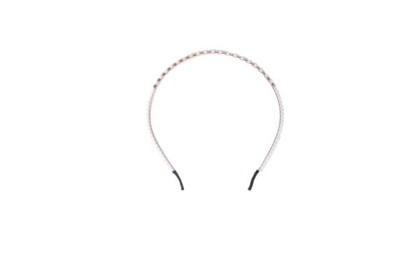 Joy Fashion 1 Layered Pearl Headband With Center Stones