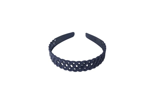 Joy Fashion Wavy X Design Rubber Finish Headband - Image 4