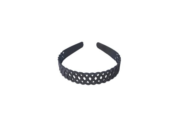 Joy Fashion Wavy X Design Rubber Finish Headband - Image 3