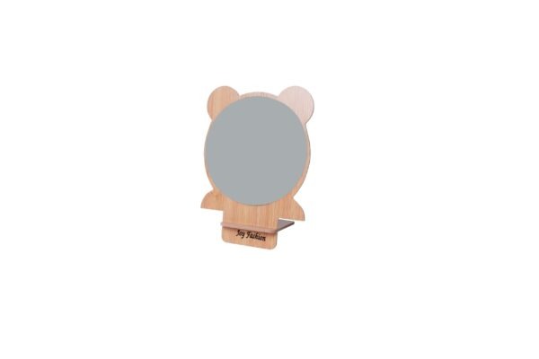 Joy Fashion Bear Wooden Mirror With Detachable Stand