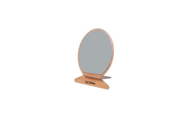 Joy Fashion Oval Wooden Mirror With Detachable Stand