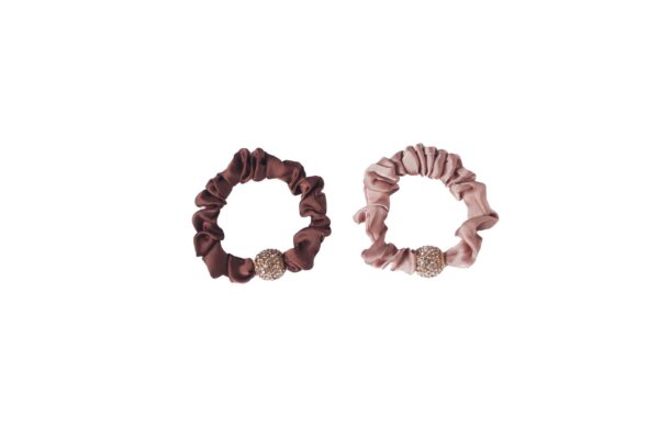 Joy Fashion Embellish Stone Satin Hair Tie