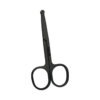 Groovy Professional Stainless Rounded Tip Black Trimming Scissors Nose Facial Hair Mustache Beard - Image 3