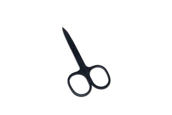 Groovy Professional Stainless Pointed Tip Black Trimming Scissors Nose Facial Hair Mustache Beard