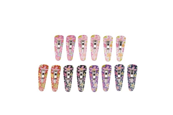 Joy Fashion Children's Floral Teardrop Shaped Hair Clips