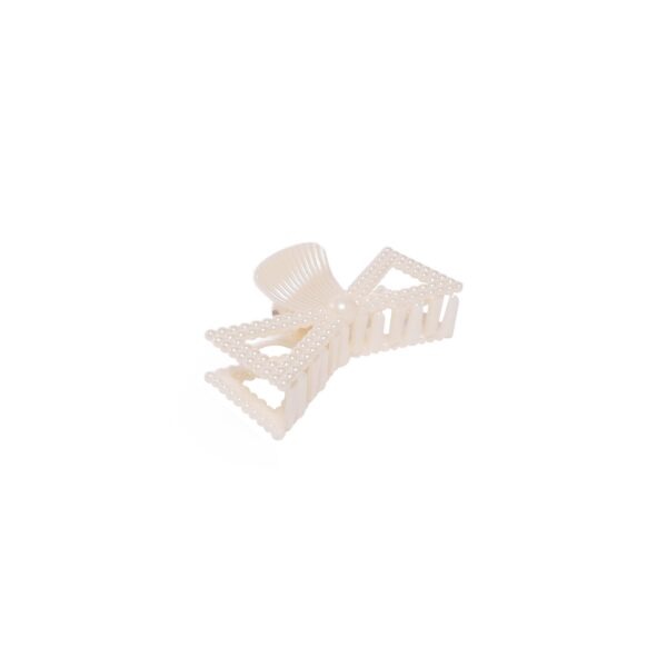 Joy Fashion Ribbon Shaped Hair Clamp Claw Clip With Pearl Design Hair Accessories - Image 5