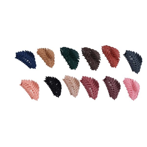 Joy Fashion Matte Finish Leaf Design Hair Clamp Claw Clip Hair Accessories