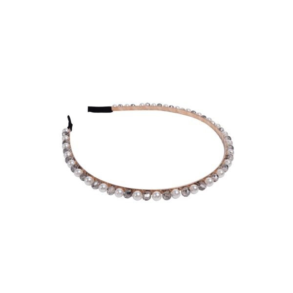 Joy Fashion Single Layer Pearl & Colored Beads Headband Hair Accessories - Image 5