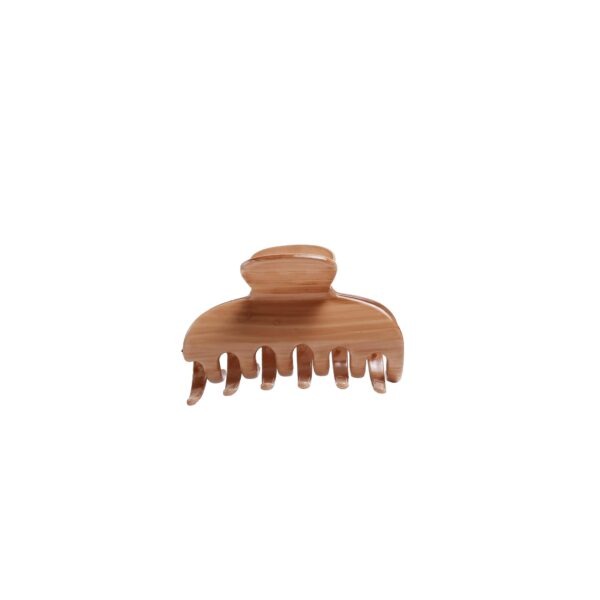 Joy Fashion Glossy Wood Finish Wide Tooth Hair Clamp Claw Clip Hair Accessories - Image 4